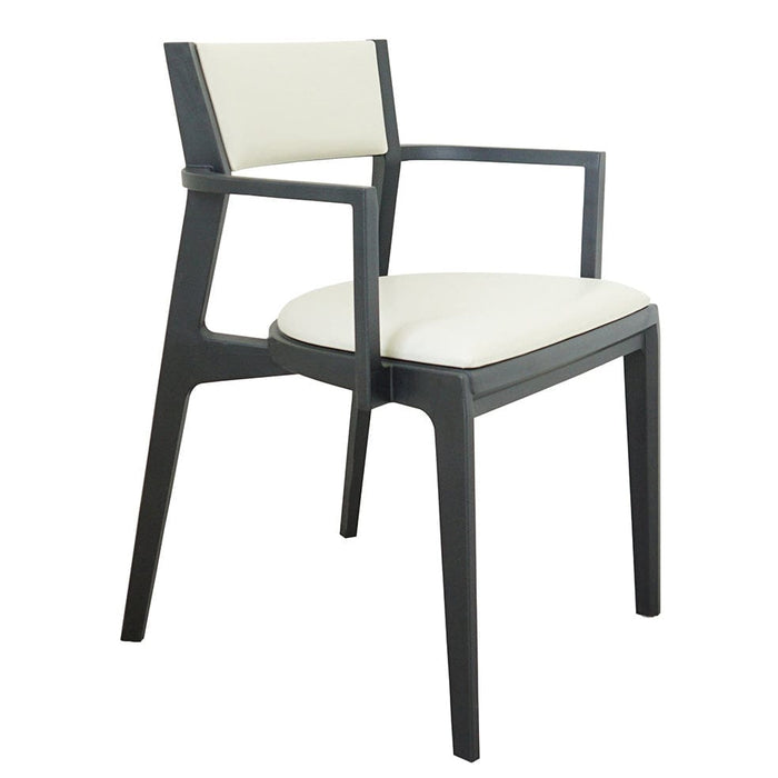 elevenpast Chairs Black/Grey London Arm Chair CAPP192ABLKGRY
