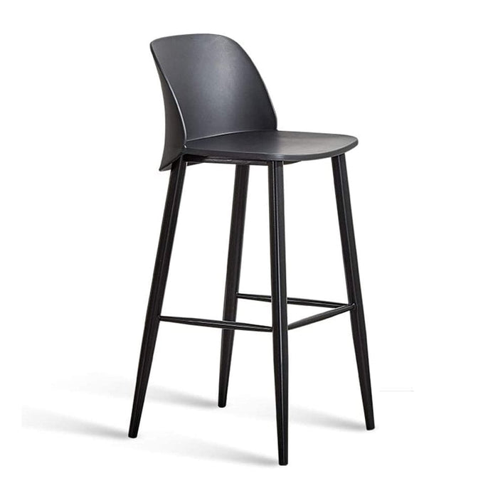 elevenpast Bar stool Black Malmo Bar Stool - Metal and Polypropylene CAPP721BLACK