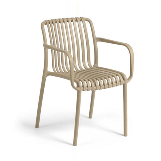 elevenpast Chairs Beige Isabella Arm Chair - Polypropylene Outdoor/Indoor Chair CAPP776ABEIGE