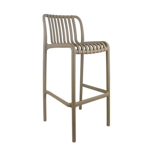 elevenpast Chairs Beige / Barstool Isabella Stool - Polypropylene Outdoor/Indoor CAPP777BEIGE