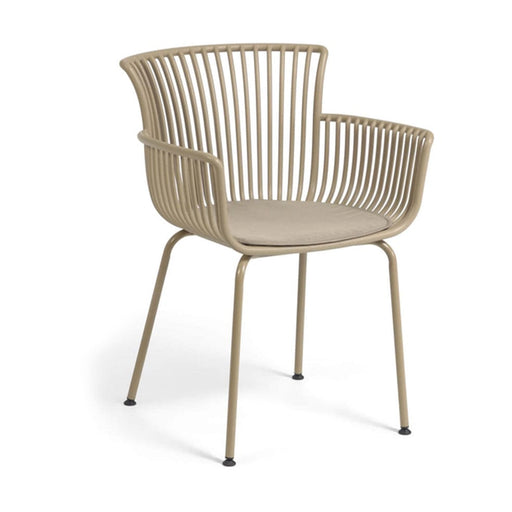 elevenpast Chairs Beige Amanzi Armchair with Cushion Black | Beige | Green CAPP778BEIBEIGE