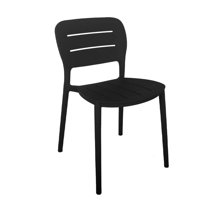 elevenpast Chairs Black Marra Polypropylene Side Chair Green | Grey | Black CAPP832BLACK