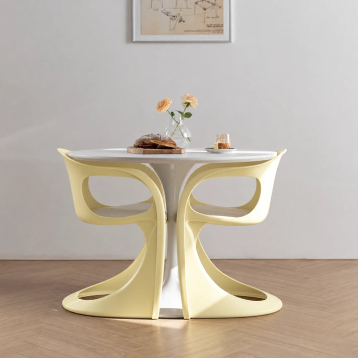 Casala Sculptural Dining Chair – Black | Yellow | Ancora Red | White