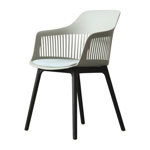 elevenpast Chairs Green Lyric Tub Chair - Polypropylene Legs & Fabric Seat CASL7047DPGRNFA