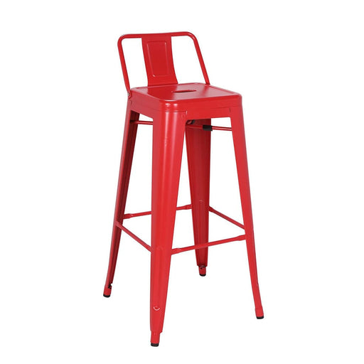 elevenpast Red Tolix Bar Stool - Metal CAT3503-30ARED
