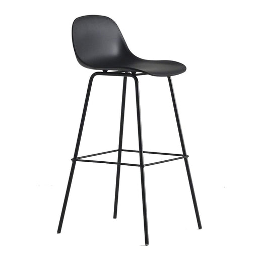 elevenpast Bar stool Black Breeze Bar Stool - Metal and Polypropylene CAT3806BLACK 633710857154