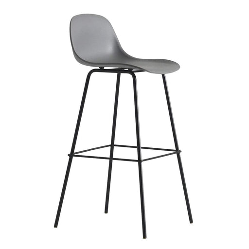 elevenpast Bar stool Grey Breeze Bar Stool - Metal and Polypropylene CAT3806GREY 633710857123