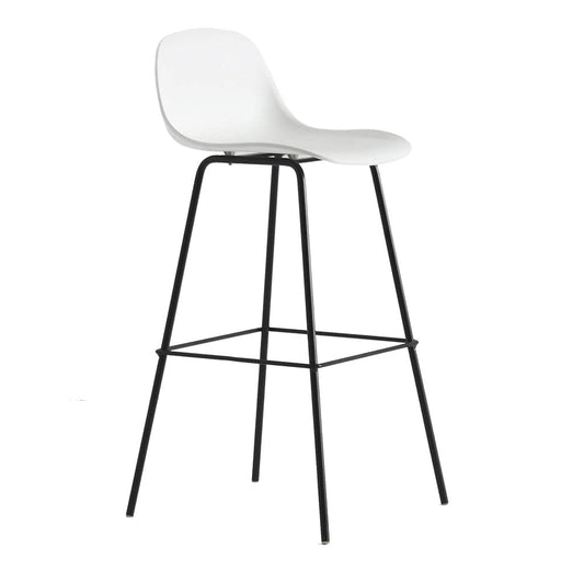 elevenpast Bar stool White Breeze Bar Stool - Metal and Polypropylene CAT3806WHITE 633710857116