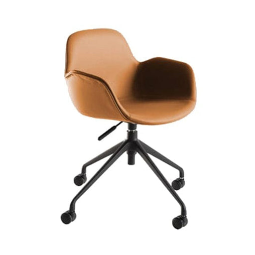 elevenpast Chairs Tan Rubi Office Chair with Wheels CAT3964TAN 633710852845
