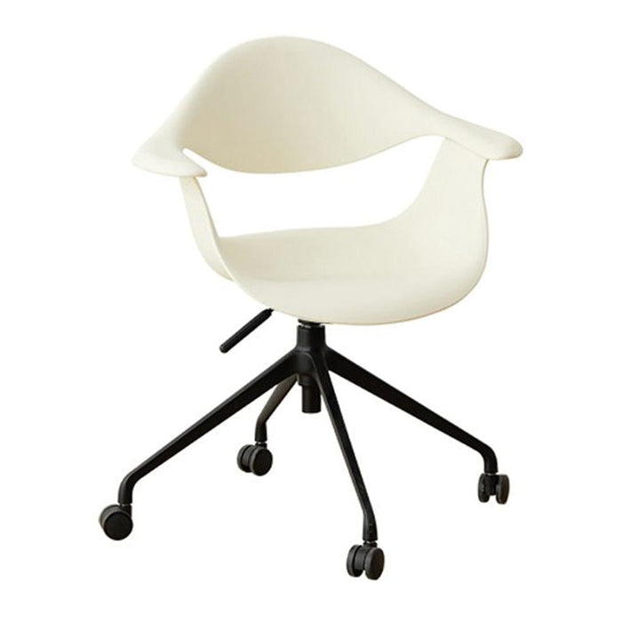 elevenpast White|Black Base Vargus 32 Desk Chair - Wheels | Black or White Base CAT4197WHITE