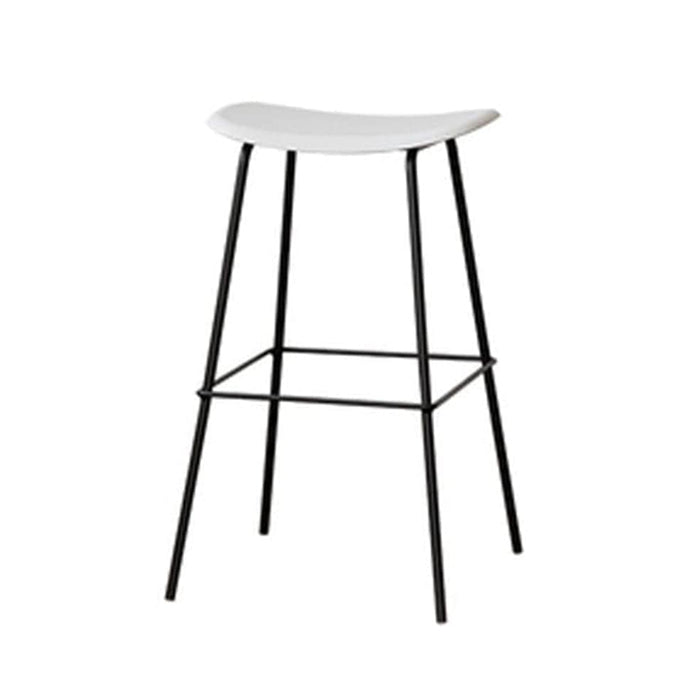 elevenpast Bar stool White Vera Bar Stool - Metal with plastic Seat CAX339WHITEPP75