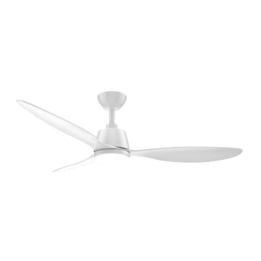 elevenpast Ceiling Fan White DC Coastal Ceiling Fan with 18W LED Light and Remote – 132cm ABS Blades Black | White CBWABS31320REMLED 9780201379792