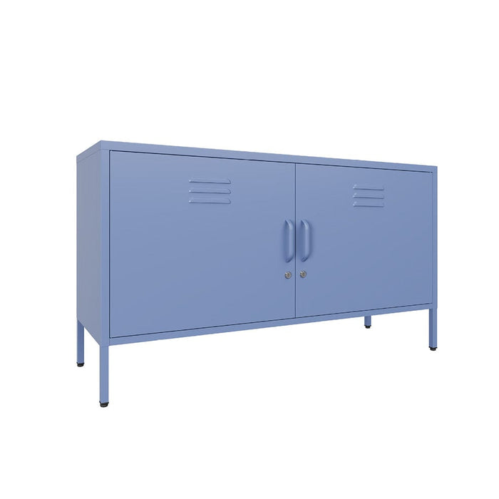 elevenpast Cabinets & Storage Pigeon Blue Popstrukt Metal TV/Storage Unit Double Door CC18A_PB