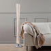 elevenpast Floor lamp Gltz Acrylic LED Floor Lamp – Polished Chrome