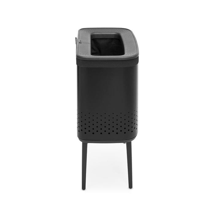 elevenpast laundry bin Bo Laundry Bin – 60 Litre White | Matt Black