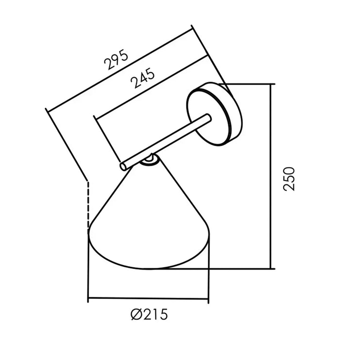 elevenpast Wall Light Railroad Wall Light Style 2 - Black | Corten