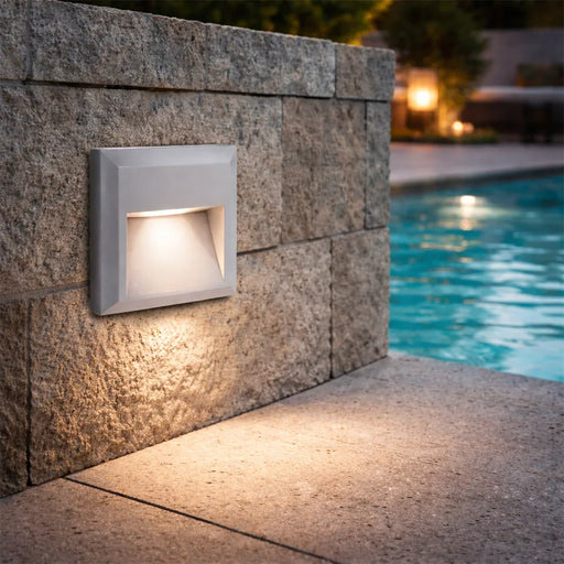 elevenpast LED footlight Ozo Modern Square CTC LED Step Light - Black | Grey | White
