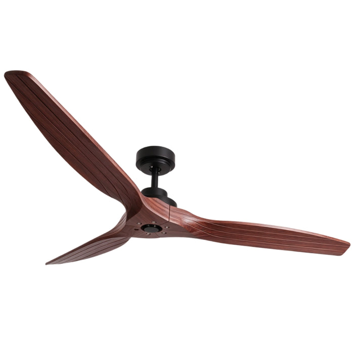 Solid Wood 3-Blade DC Ceiling Fan – Natural Wood | Dark Wood