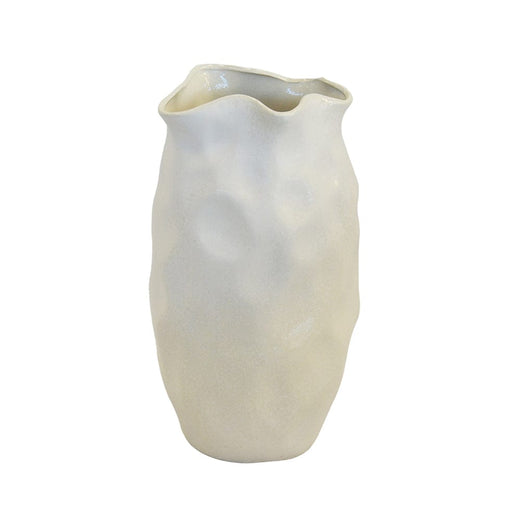elevenpast Decor Ceramic Kinkeo Cream Vase CERAMIC KINKEO VASE CREAM