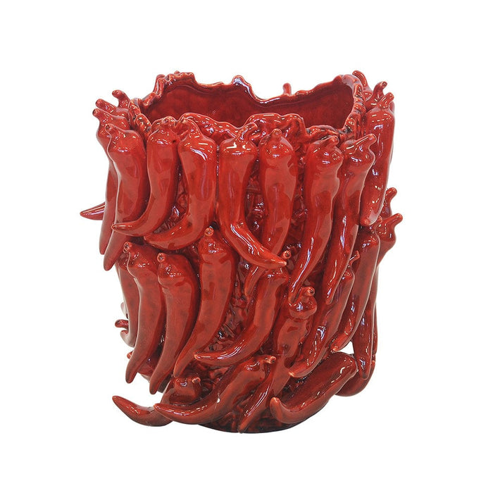 elevenpast vases Large / Red Ceramic Chili Vase Red or Green | Small or Large CERAMICCHILIVASEREDLARGE
