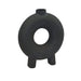 elevenpast Black Large Ceramic Donut Vase - Desert Sand or Black CERAMICDONUTBLACK