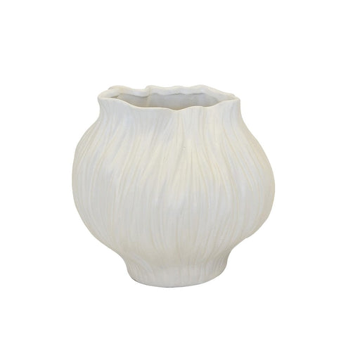 elevenpast Decor Small Ceramic Tulip Pot White | Small or Large CERAMICTULIPPOTWHITESMALL