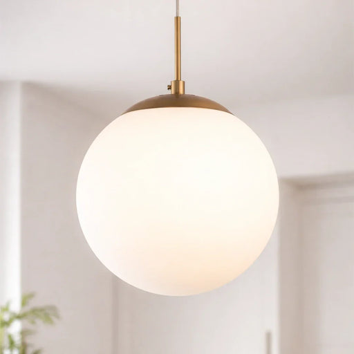elevenpast Globe Opal Glass Pendant Light
