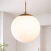 elevenpast Globe Opal Glass Pendant Light