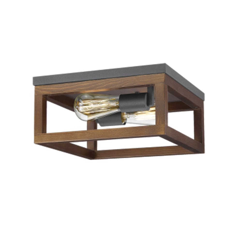 Thesen Wooden Box Ceiling Light elevenpast