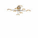 elevenpast Ceiling Light Noelle Metal LED Ceiling Light Bronze CF472/8 LED 6007226086072