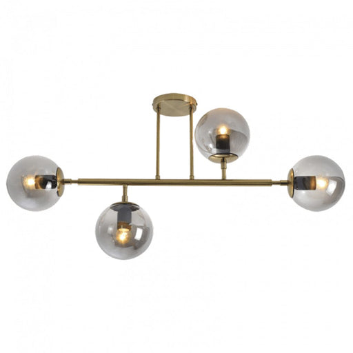 elevenpast Gold Smoke Glass Titania 4 Ceiling Light CF560/4 GD/SM 6007226079579