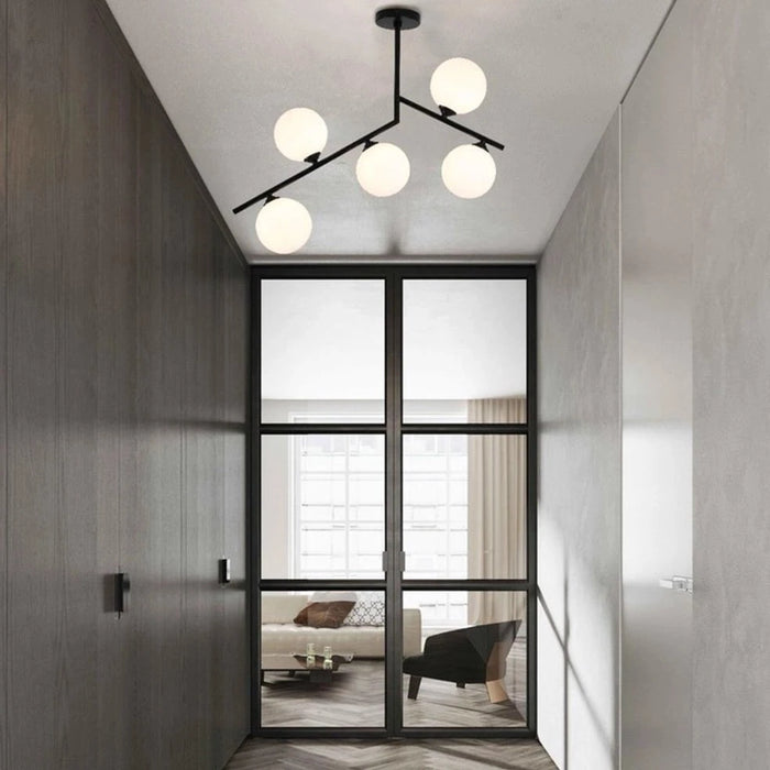 elevenpast Ceiling Light Marielle Metal Ceiling Light Black CF607/5 BLACK 6007226087697