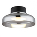 elevenpast pendant light Volta Metal and Glass LED Ceiling Light - Smoke CF617 BLACK 6007226090307