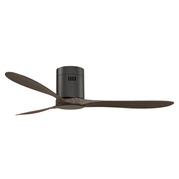 elevenpast Ceiling Fan Dark Oak Hugger Wooden 3-Blade Aluminium Ceiling Fan – Oak | Dark Oak