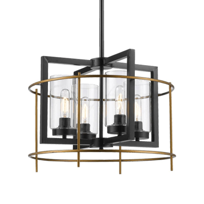 elevenpast Solitaire Pendant Light CH082/4 BK/GD 6007226068870