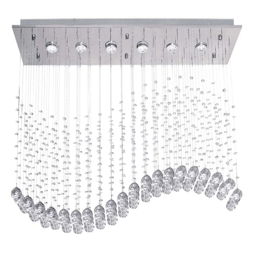 elevenpast Chandeliers Wave Crystal Chandelier Light CH236/6 CRYSTAL 6007226064056