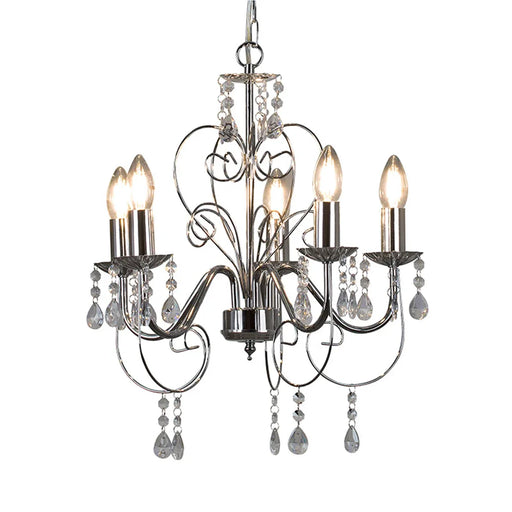 elevenpast Chandelier Cleo 5-Light Chandelier - Chrome CH265CH 6007328389408