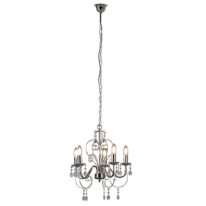 elevenpast Chandelier Cleo 5-Light Chandelier - Chrome CH265CH 6007328389408