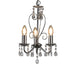 elevenpast Chandeliers Chrome Cleo Metal and Crystal Chandelier Light Black | Chrome | White CH266CH 6007328389439