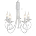 elevenpast Chandelier 5 Light Fossil White Classic Metal Chandelier – 5 Light | 3 Light CH3901/5 FOSSIL WHITE 6007226046823