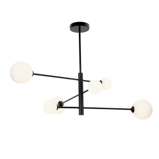 elevenpast Chandeliers Black Balance Chandelier 6 Light Black | Gold CH393/6 BLACK 6007226082364