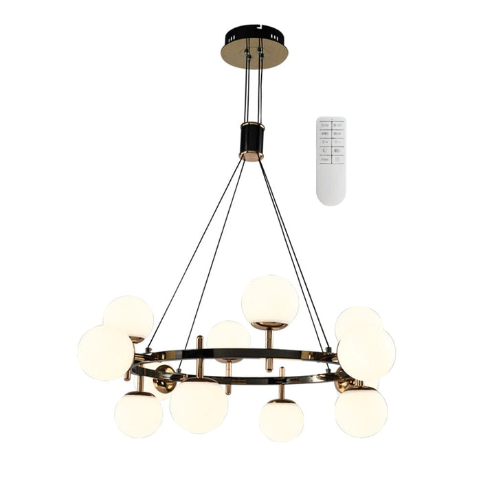 elevenpast Chandelier Spheroid Metal and Plastic Chandelier | Gun Metal CH397/12 GUN METAL 6007226083064