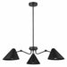 elevenpast Chandeliers Kira Chandelier Light CH514/3 BLACK 6007226075809