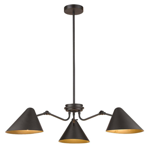 elevenpast Chandeliers Kira Chandelier Light CH514/3 BLACK 6007226075809