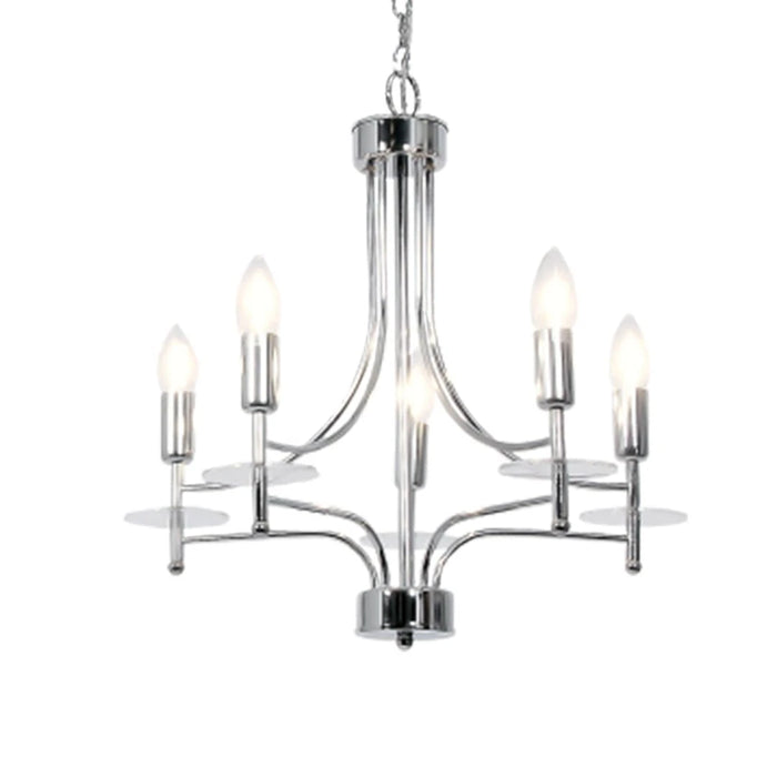 elevenpast Chandelier Cadenza 5-Light Polished Chrome Chandelier CH663/5 CHROME 6007226053609