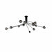 elevenpast Chandeliers Rosetta Metal and Glass Chandelier Smoke CH701/12 BLACK 6007226087871