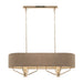 elevenpast Chandelier Luster Gold and Travertine  Chandelier - Beige Shade CH706 BROWN 6007226089219