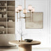 elevenpast Chandelier Astoria Brass Metal and White Glass Chandelier CH707/5 BRASS 6007226089851