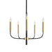 elevenpast Chandelier 5 Light Regency Black and Gold Metal Chandelier - 5 Light | 10 Light CH714/5 GD/BK 6007226090666