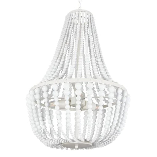 elevenpast Chandelier Grus Metal and Wood Chandelier CH890/3 WHITE 6007226070699